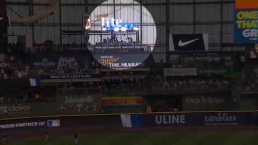 Junior Caminero launched a ball so far in BP he nearly took out the FOX set  