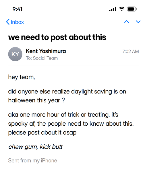 done, can the social team clock out early? 