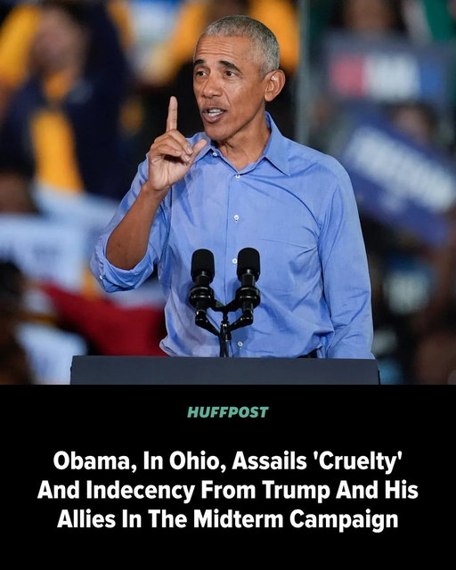 Former President Barack Obama has stepped into one of America's ugliest midterm fights as he works to rally Democratic voters in battleground Ohio. 