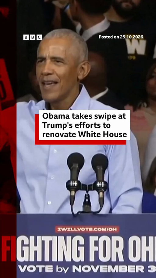 Former US President Barack Obama has taken a swipe at President Donald Trump's White House renovations, as he hit the campaign trail for Democrats ahead of the US midterm elections. Read more: https://t.co/kJHbxa4q4k 