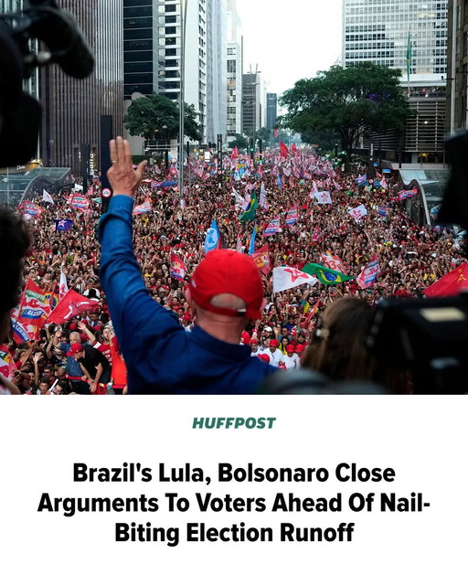 The last arguments to voters in Brazil’s presidential election are being made on the eve of the runoff between incumbent President Luiz Inácio Lula da Silva and Sen. Flávio Bolsonaro. 