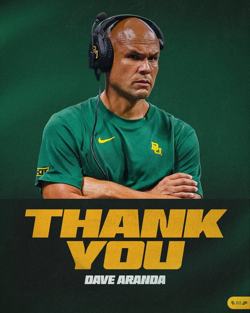 Thank you, Coach Aranda. 