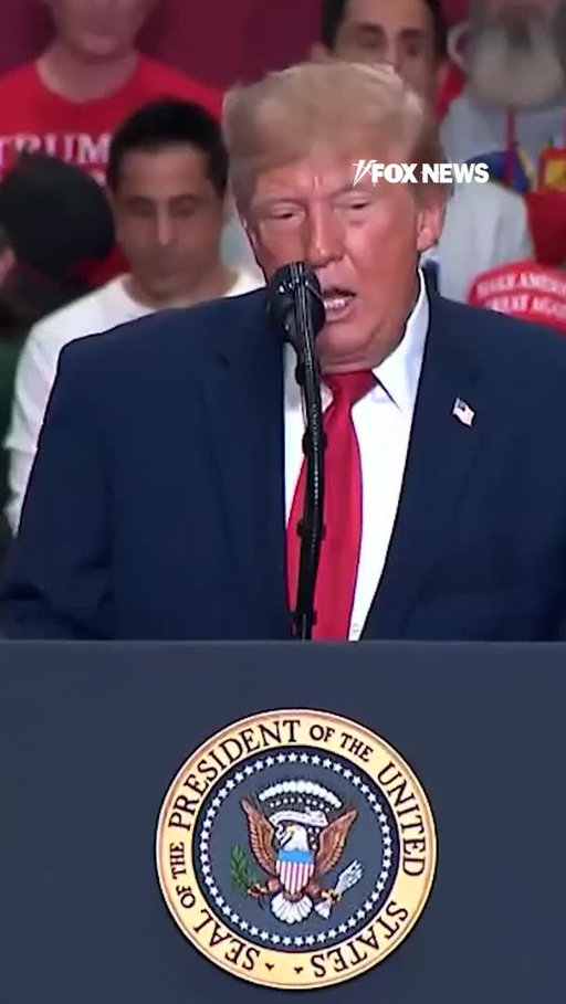 "I hope Nicki wasn't insulted."

President Trump makes a joke about Nicki Minaj's backside during his Michigan campaign rally before quickly adding, "We love Nicki. She's been with us for a long time."

The moment comes as Minaj joins the president on the campaign trail ahead of the midterm elections.

Download the FOX News app for more on Trump's remarks: https://t.co/ISpW9Fc0R3