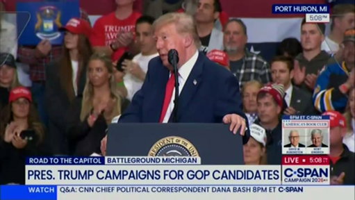 Donald Trump brings out Nicki Minaj at his Michigan rally. 