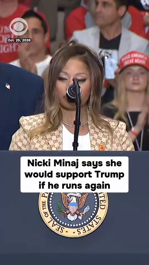 Nicki Minaj pledged her continued support for Donald Trump at a rally in Michigan on Sunday, urging voters to back Republicans ahead of the November midterm elections. 