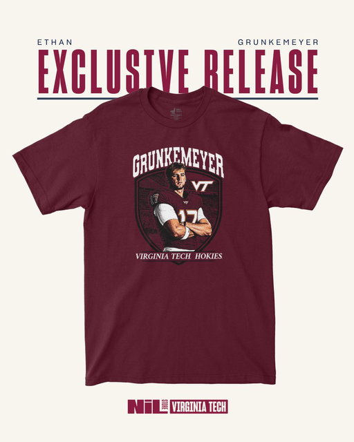 𝗤𝗕𝟭 👀 

Ethan Grunkemeyer showed up in a BIG TIME win over Clemson this past week!!

Show him some love and shop his latest merch drop today👇
https://nil.store/virginia-tech/vtech-ethan-grunkemeyer-17?srsltid=AYCX9vIMhTOoqA6gYPl3xbVGepvWNujK4zc3vsQHUrp-X3SXr259EEKe 