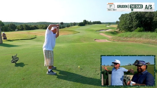 Kevin Kisner’s first time seeing The Duke swing a golf club.

Cinema. 