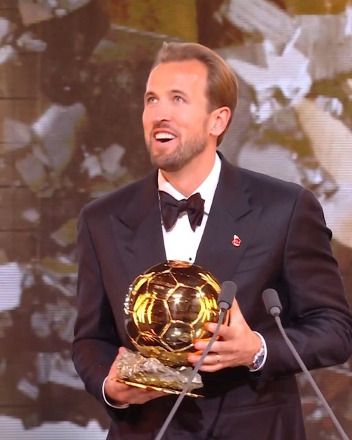 Harry Kane's Ballon d'Or moment 🏆

#ballondor 