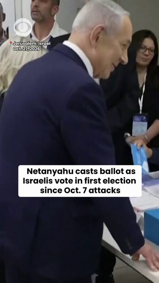 Israeli Prime Minister Benjamin Netanyahu cast his ballot in Jerusalem on Tuesday as Israelis headed to the polls for the country's first general election since the October 7, 2023, Hamas-led attacks.

Netanyahu and his governing coalition face a divided opposition amid growing public frustration over his leadership and the wars that followed the attacks, including Israel's military campaigns in Gaza, Lebanon and Iran. The election comes as Israelis remain deeply divided over the country's security, the handling of the wars and Netanyahu's political future, with voter turnout surging at its fastest pace in 45 years.