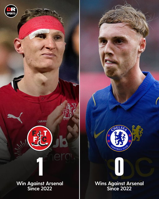Fleetwood Town have more wins against Arsenal than Chelsea do since 2022! 🫣 