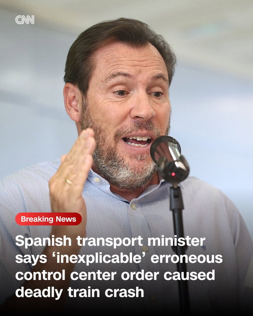 The train crash that killed at least 68 people was caused by human error after a computer system failure, Spain's transport minister says. Follow live updates. https://t.co/VoUAKwEbbx 