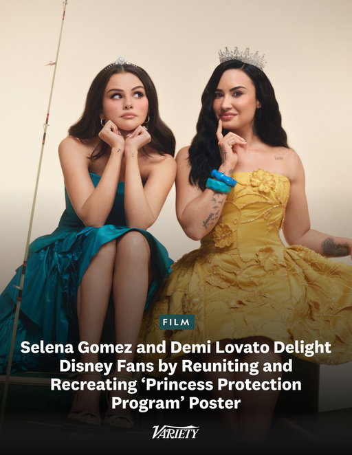 Selena Gomez and Demi Lovato have reunited to recreate the “Princess Protection Program” poster and revisit their 2008 YouTube series, “The Demi and Selena Show,” for a new Rare Beauty campaign.

In a video posted to Gomez’s YouTube channel, the two answer questions, discuss childhood crushes and lip-sync to “One and the Same,” their duet from the film.

https://t.co/CxJ2AifXT3