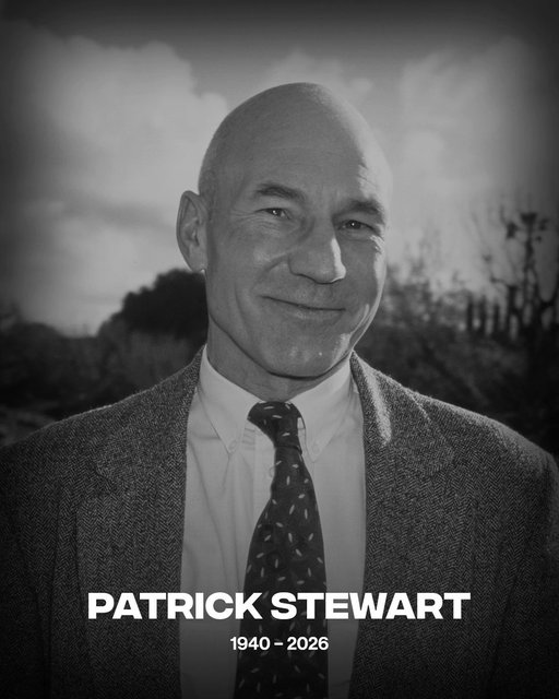 Legendary actor Patrick Stewart has sadly passed away at 86.

May he rest in peace 🕊️ 