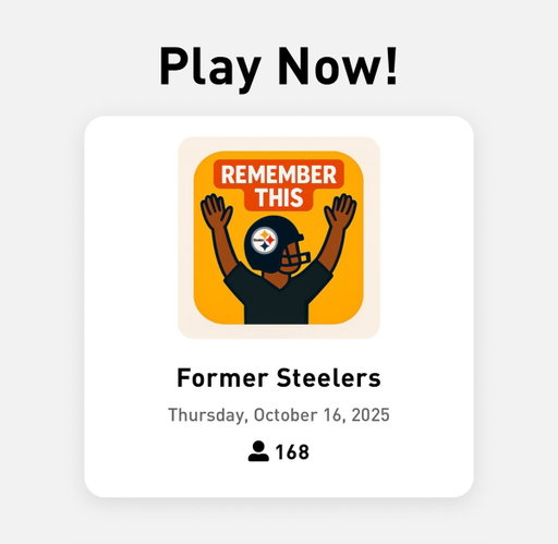 Today’s TNF Trivia: Former Steelers 🏈 