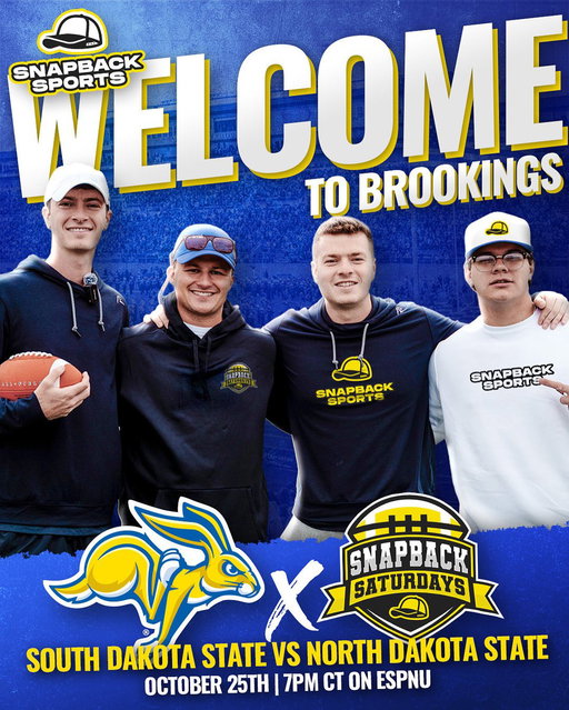 We’re looking for the BEST experience in College Football…

Snapback Saturdays is now headed to Brookings, South Dakota for the Game of the Century. 

See you soon @GoJacksFB. 

#GoJacks🐰 