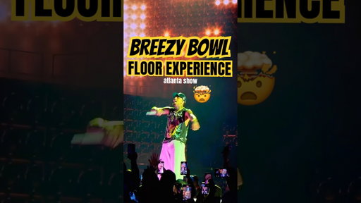 FLOOR SEATS EXPERIENCE | CHRIS BROWN CONCERT 2025  | Atlanta #foodie #shorts