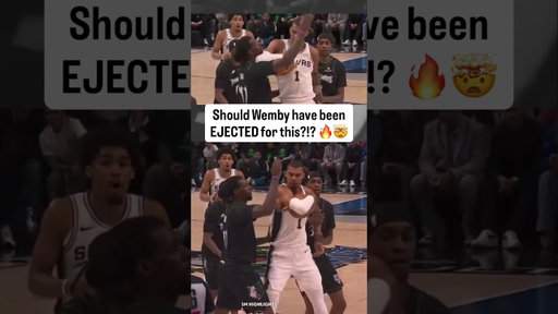 Wemby ejected for this 🤯🔥 #spurs #nba #nbaplayoffs #timberwolves #basketball