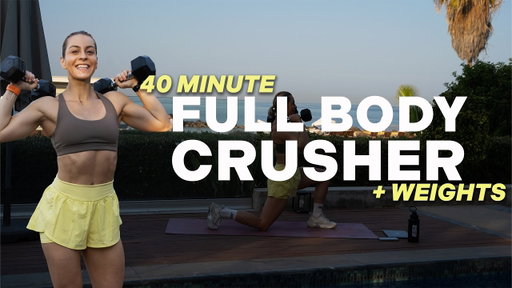 40 MIN FULL BODY CRUSHER | Strength and Conditioning | Core Finisher | With Weights | NO Repeat