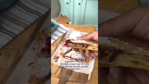 Upside Down Banana PBJ
