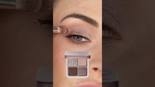 The perfect cool toned eyeshadow quad #eyeshadowtutorial #easyeyeshadow