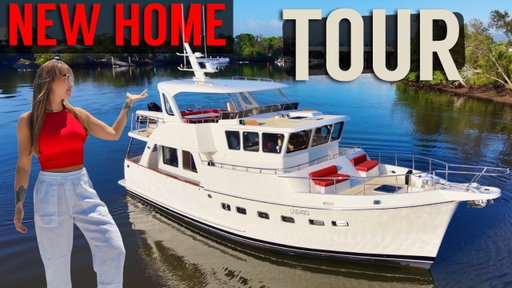 Tour Our PACIFIC CROSSING New Home! | Selene Explorer Yacht | EP60