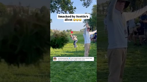 A unique souvenir courtesy of Scottie Scheffler 😂