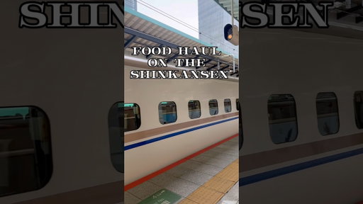 Food Haul on the Shinkansen in Japan