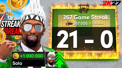 HOW I EARNED 1 MILLION VC STREAK HUNTING IN NBA 2K27