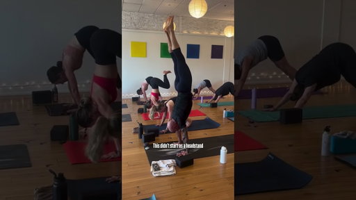 It's not just a handstand, it's so much more #yoga #yogapractice