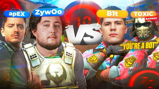 ZYWOO & APEX vs B1T AND THE MOST TOXIC FACEIT PLAYER ?!!