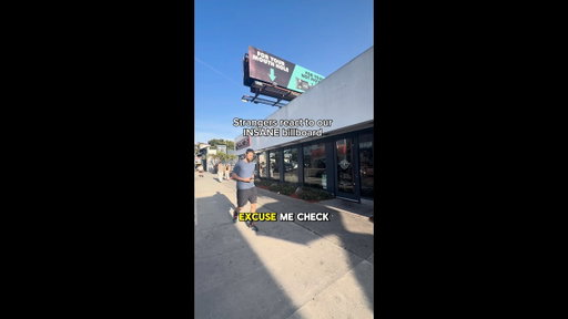 Strangers REACT to our INSANE Billboard....
