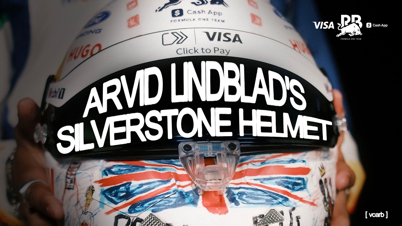 Arvid Lindblad REVEALS his Special Helmet 🇬🇧