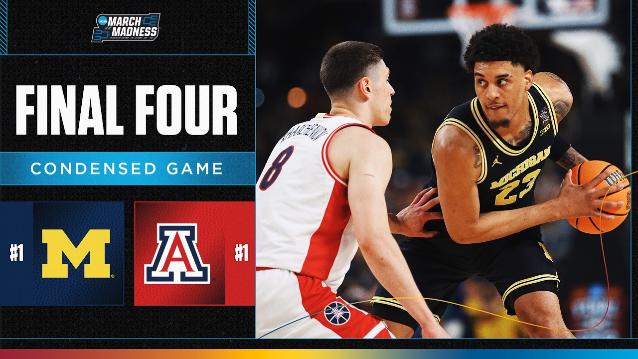 Michigan vs. Arizona - Final Four NCAA tournament extended highlights