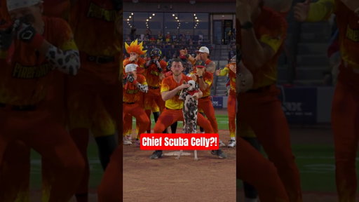 What that dog doin?! #scuba #trending #funny #dalmation #dog #firefighters #baseball #shortsfeed