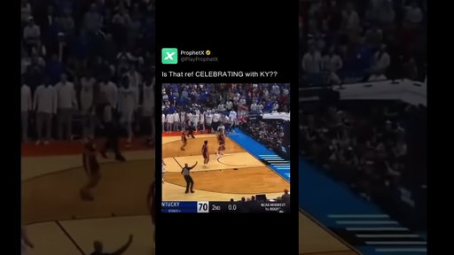 We need answers. Why is this ref so jacked up?? #ncaam #basketball #ref #shorts