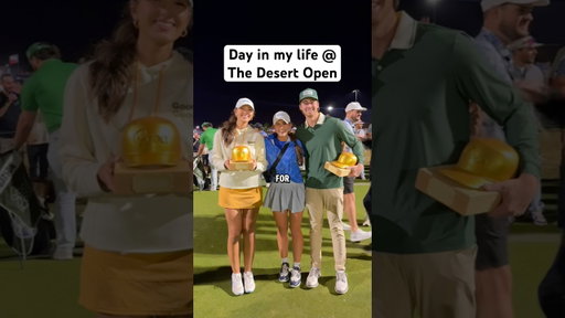 BEHIND THE SCENES of the Good Good DESERT OPEN 😳🥳 #golfchannel #diml #vlog