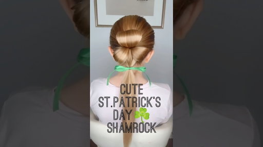 CUTE SHAMROCK HAIRSTYLE | details in description of hair products we used!