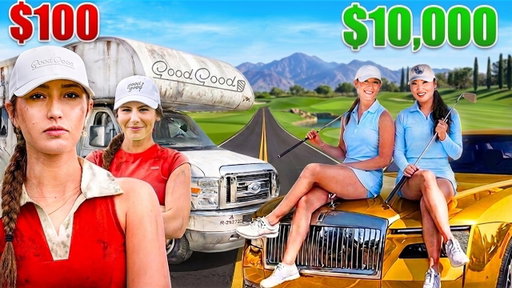 $100 vs $10,000 Golf Road Trip | Good Good Girls