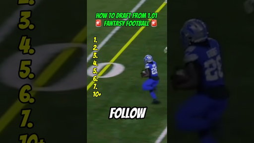 1.01 Draft Strategy Fantasy Football 2026 🚀 (How To Draft With The 1st Pick in Fantasy)