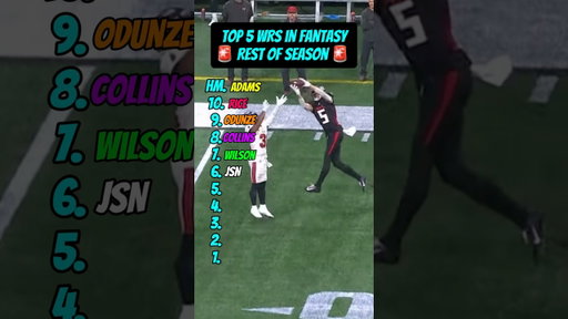 Top 5 WRs in Fantasy Football: Rest Of Season Rankings 🚨