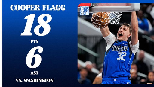 Cooper Flagg (18 PTS 5 REB 6 AST) vs. Washington Wizards | October 24, 2025