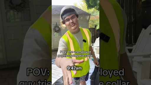 At least he’s self aware #satire #fyp #bluecollar #worklife #comedyskit
