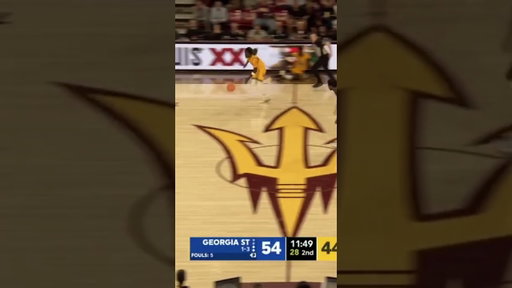 MONSTER DUNK BY ANTHONY "PIG" JOHNSON | Arizona State Basketball vs Georgia State