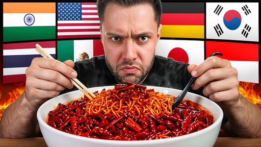 I Tried Every Country's Spicy Challenge (7M+ Scoville)