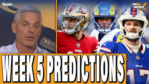 Colin Cowherd's NFL Week 5 Predictions: Bills-Rams, 49ers-Seahawks, Bears-Packers | Blazin' 5