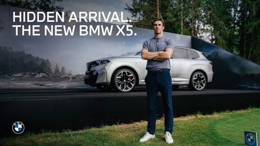 Hidden arrival with Gareth Bale | The new BMW X5 at the BMW International Open.