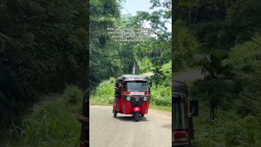 Tag a friend you want to do this with🛺 #tuktuk #sidequest #travel #srilanka