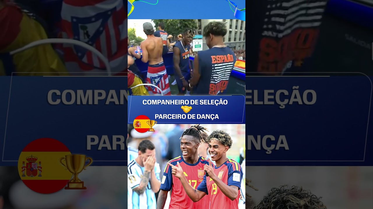 YAMAL + NICO WILLIAMS = A DUPLA DANCARINA CAMPEÃ DA COPA DO MUNDO NA ESPANHA! 🕺🇪🇸🤣