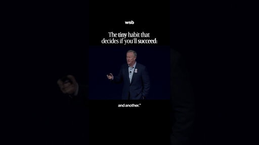 William McRaven on the tiny habit that decides if you'll succeed