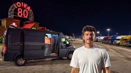 24 Hours at the Worlds Largest Truck Stop | Solo Vanlife
